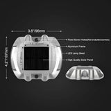 JIGUOOR Solar Deck Lights LED Driveway Lights Solar Powered Dock Light Outdoor IP68 Waterproof Road Markers for | Lumora