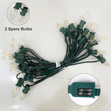 SUNSGNE C7 LED Clear Christmas String Lights Outdoor, 25FT Vintage Christmas Tree Lights with 27 0.6W Bulbs(2 | Lumora