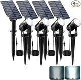 Solar Spot Lights Outdoor, Solar Landscape Spotlights IP65 Waterproof 9.8ft Cable, Auto On/Off Outdoor Wall Lights | Lumora