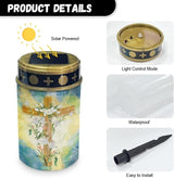 Cross Floral Cemetery Lights - Solar Garden Pathway Lights, Outdoor Waterproof, Warm White | Lumora
