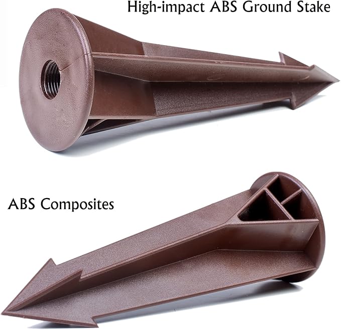 Ground Stake Spike for Outdoor Landscape Spot Pathway Solar Flood Light Replacement Light Stake Spike Part Holder,1/2" NPT Thread Compatible with Kichler Landscape Lighting(2 Pack)