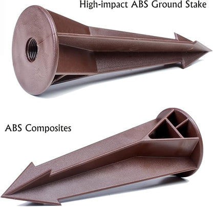 Ground Stake Spike for Outdoor Landscape Spot Pathway Solar Flood Light Replacement Light Stake Spike Part Holder,1/2" NPT Thread Compatible with Kichler Landscape Lighting(2 Pack)