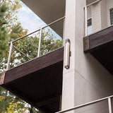 Hinkley Vapor Large Wall Mount Lantern - Modern, 1-Light, Aluminum, Crackle Glass, Bulb Included - Bronze Finish | Lumora