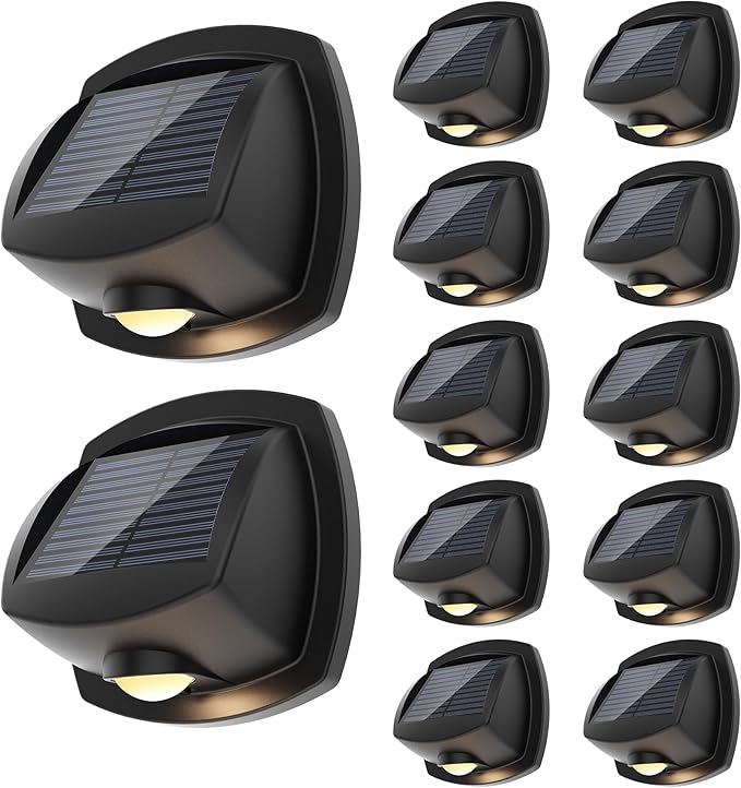 SOLPEX Solar Lights Outdoor Waterproof IP65, Solar Stair Lights Outdoor for Fence, Deck, Step, Dual Color LED 3 | Lumora