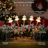 Solar Christmas Pathway Lights - 5 Designs (Star, Snowflake, Santa, Bell), Auto On/Off, Waterproof Warm White LED | Lumora