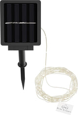 Pure Garden Solar-Powered 100 Fairy Lights, Warm White - Decorative Outdoor Light | Lumora