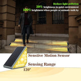 Motion Sensor Solar Step Lights Outdoor Waterproof, 10 Led Solar Stair Lights for Outside, Motion Detector Light | Lumora