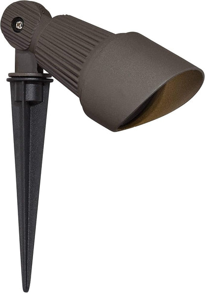John Timberland Hooded 7 1/2" High Traditional Outdoor Landscape Spotlight Porch House Exterior Outside LED Bulb Weatherproof Brown Bronze Finish Aluminum Front Door Patio Garage Home Deck