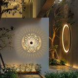 2 Pack Solar Fence Lights Metal Solar Powered Outdoor Wall Deck Lights Lotus Theme Waterproof Fence Light for | Lumora