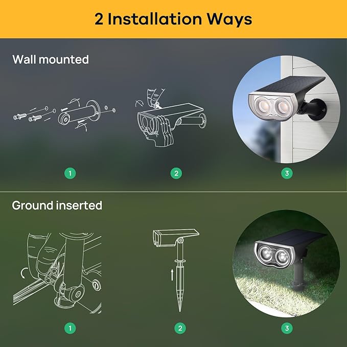 Linkind Solar Lights Outdoor StarRayS, Bright Solar Spot Lights Outdoor, IP67 Waterproof Spotlights for Garden Yard | Lumora