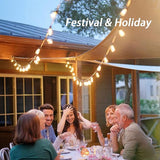 Afirst 20ft 20-Light Dimmable Edison String Lights, Waterproof Outdoor Patio Lights with Real Glass Bulbs (2 Extra | Lumora