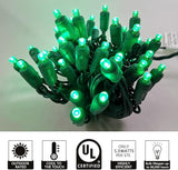 Christmas Lights LED Commercial Mini LED String Lights, 120V UL, Green Wire Xmas Lights for Indoor & Outdoor Use | Lumora