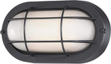 Westinghouse 6113700 Traditional One-Light Dimmable LED Outdoor Wall Light, Textured Black Finish, White Glass | Lumora