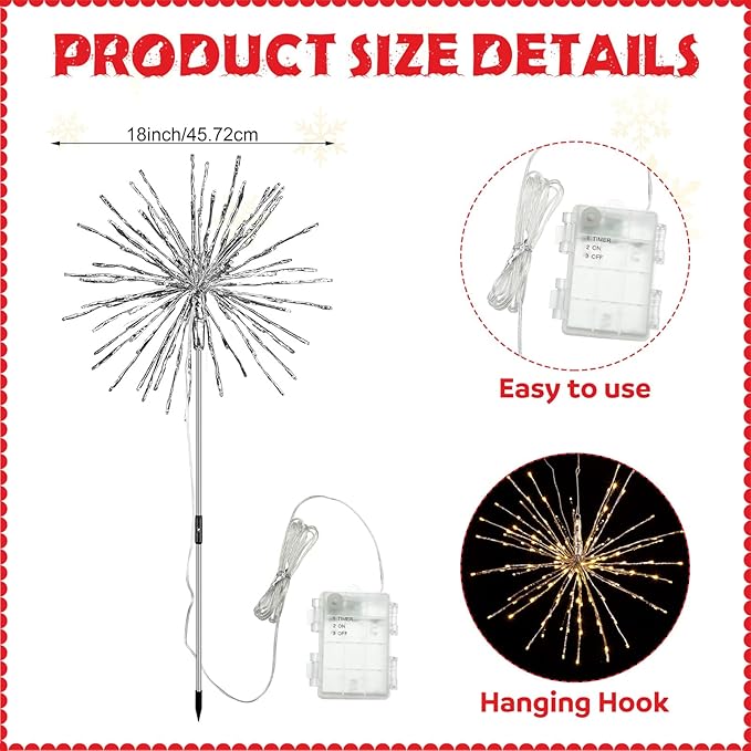 Twinkling Starburst Christmas Tree Star Topper Fairy Light 40 of 160 LED Lights - Outdoor Lighting Accessory | Lumora