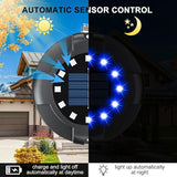 Solar Pathway Lights Outdoor 12 Packs, Bright Blue 16 LEDs Solar Ground Lights Walkway Lights with Side Light | Lumora