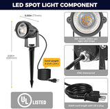 L LOHAS LED 5W Plug in Spotlight Outdoor, 3000K Warm White Landscape Lighting, IP66 Waterproof Spot Lights for | Lumora