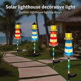 Solar Garden Lights Outdoor Decorations, 4 Packs Lighthouse Waterproof, Lights walkways Garden Decor for Outside | Lumora