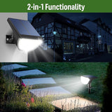 Solar Lights Outdoor Waterproof IP65, Solar Powered 76 LED 3 Lighting Modes Solar Spot Lights Outdoor for Yard | Lumora