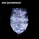 woohaha Solar String Lights, 2 Pack 100 LED Copper Wire Lights, Waterproof Fairy Decoration Starry String Lights | Lumora