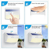 Peasur 1 Pack Solar Motion Lights Outdoor, Solar Security Light with 3 Modes, IP65 Waterproof Flood Lights Outside | Lumora