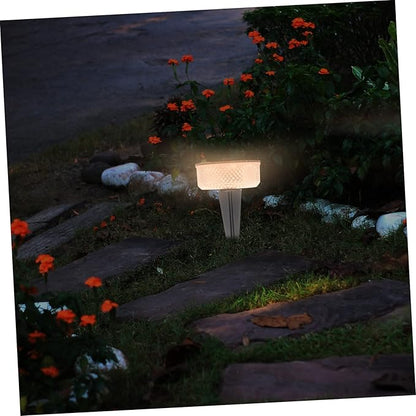 Yardwe Solar Led Landscape Lights Solar Pathway Lamp with Bright LEDs for Garden and Pathway Decor Easy Installation Long-Lasting Rechargeable Battery
