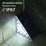 Solar Step Lights for Outside, 24-Pack Waterproof IP67 Deck Lights for Staircase, Patio, Front - Outdoor Path Light | Lumora