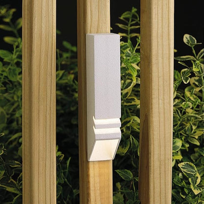 Kichler Lighting 15066WHT 1 Light Louvered Deck Light 6 inches Tall by 1.5 inches Wide, Finish Color: Textured White