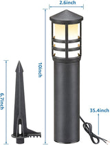 SUNVIE 4-Pack Low Voltage Pathway Lights 3W 3000K 12-24V LED Landscape Bollard Path Lights with Connectors CRI 90+ | Lumora