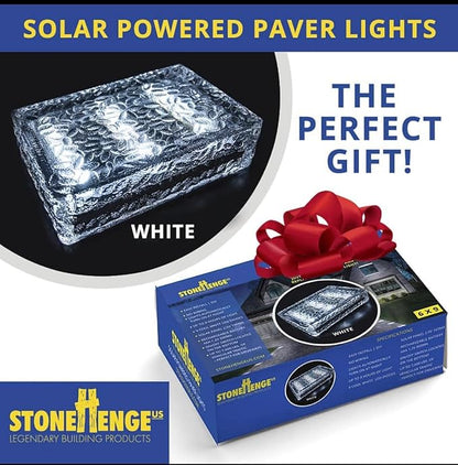 6x9 Cool White Solar Powered Paver Light, Driveways, Walkways, Patios, DIY Easy Install, No Wiring, Up to 7,000 lbs of vehicular Traffic