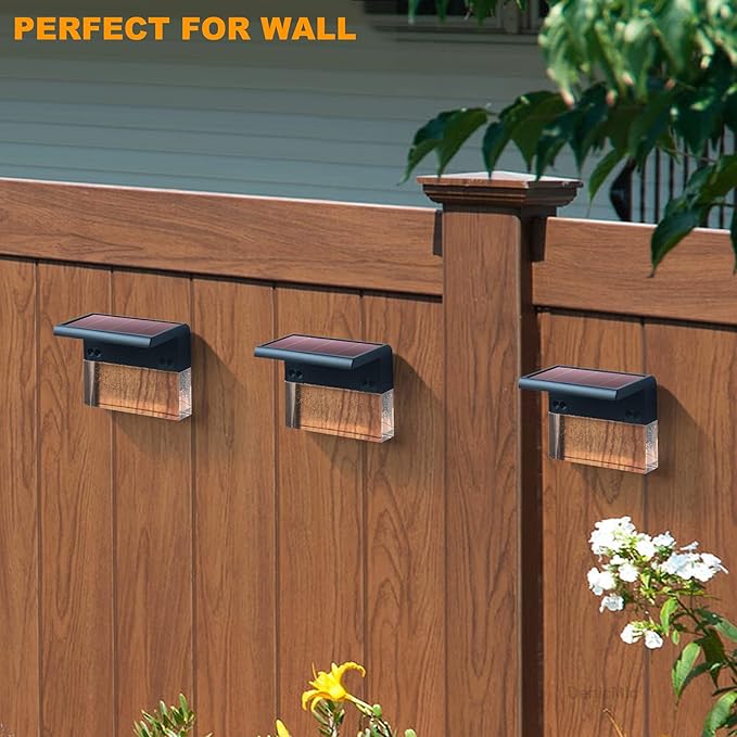 DenicMic Solar Deck Lights LED Solar Step Lights Outdoor for Fence, Patio, Garden, Yard, Backyard, 10 Lumen 2 | Lumora