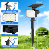 Solar Spot Lights Outdoor Waterproof Adjustable Solar Powered Landscape Lights for Yard 3 Long Time Lighting Modes | Lumora
