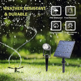 APONUO Metal Outdoor Solar Landscape Lights, Waterproof Spotlight 6-in-1 for Yard Landscape Lighting, Auto On/Off | Lumora