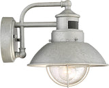 John Timberland Oberlin Rustic Industrial Farmhouse Outdoor Barn Light Fixture Galvanized Dusk to Dawn Motion | Lumora