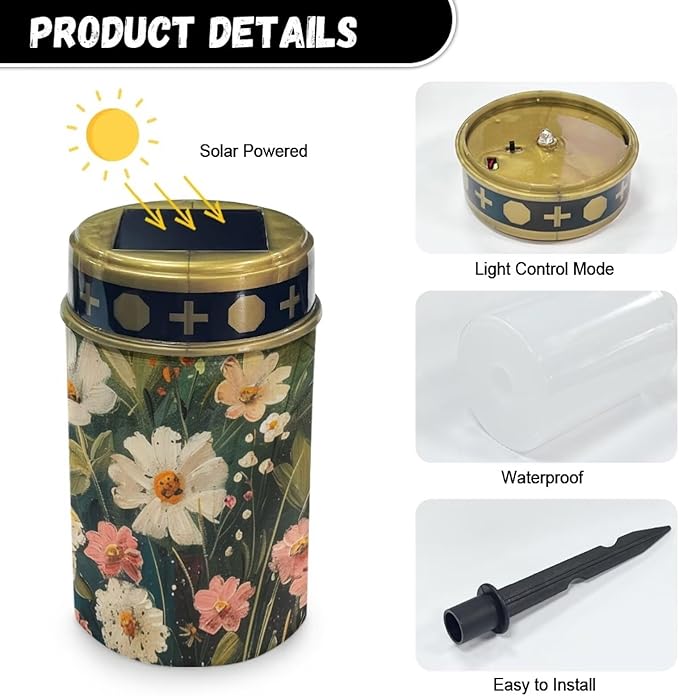 Colourful Flowers Landscape Spotlights Spot Lights Outdoor Solar Powered Landscape Solar Lights Outdoor Solar Powered Outdoor Lights Led Lights Outdoor Waterproof
