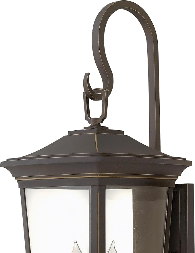 Hinkley Bromley Collection Three Light 4W LED Extra Large Wall Mount Lantern, Oil Rubbed Bronze