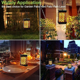 EOYIZW Solar Outdoor Lights 2 Pack- 99 LEDs Flickering Flame Solar Lantern for Garden Decor- IP65 Waterproof Garden | Lumora
