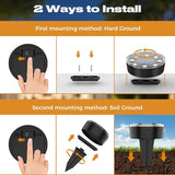 Mini Solar Ground Lights, 12 Pack Solar Lights Outdoor Waterproof, Upgraded LED Flat Landscape Lighting for Outside | Lumora