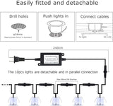 Lixada Recessed LED Deck Light Kit In Ground Outdoor Landscape Light IP67 Waterproof Low Voltage for Outdoor Yard | Lumora