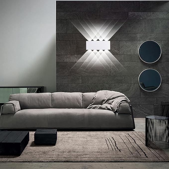 Kawell 8W Waterproof Modern Wall Light LED Wall Lamp Aluminum LED Wall Sconce Up Down Indoor Outdoor for Bathroom | Lumora