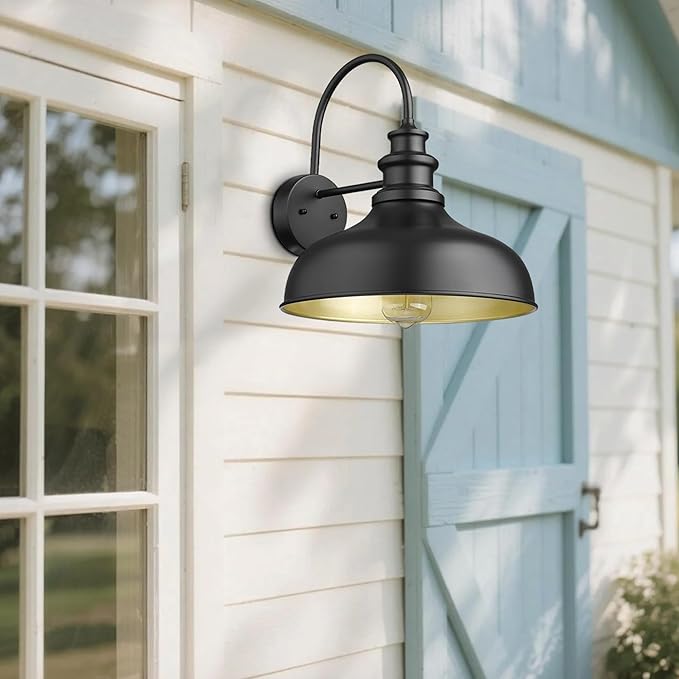 Bestshared Outdoor Barn Lights,4 Pack Outdoor Wall Sconce,Weather Resistant Farmhouse Porch Wall Mount Light | Lumora