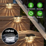 12 Pack Solar Deck Lights Outdoor, Solar Step Lights Waterproof for Outside, Yard, Patio, Garden, Pool, Railing | Lumora