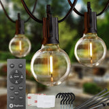 Brightown Led String Lights Outdoor 38Ft(28+10) with Remote Hooks and Clips, Patio String Lights for Outside with | Lumora