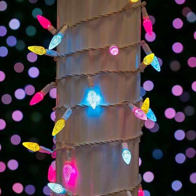 Novelty Lights 24FT 70 LED C6 Easter String Lights - Commercial Grade Outdoor Spring Tree Decorations | Lumora