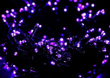 kemooie 500 LED Purple Christmas Lights, 164 FT 8 Lighting Mode Plug in Waterproof Christmas Lights Outdoor, for Birthday Christmas Wedding Party Garden Balcony Decor (Purple)