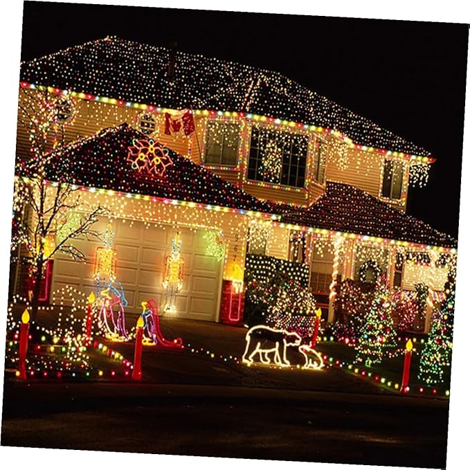 2 Sets Solar Powered Outdoor LED String Lights Beads Fairy Lights for Garden Patio Xmas Wedding Party Decor Warm | Lumora
