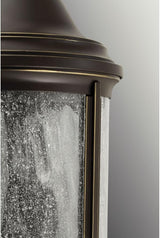 Progress Lighting Ashmore Collection 3-Light Water Seeded Glass New Traditional Outdoor Medium Wall Lantern Light | Lumora