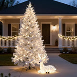 LUCKY SHINE 150 Warm White LED Christmas Lights, Commercial Grade 50 FT White Wire String Lights, UL Listed for | Lumora