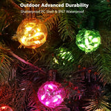 Outdoor String Lights, 25ft 20 Bulbs LED Color Changing Hanging Lights Dimmable with 220+ Scene Modes,App Control | Lumora