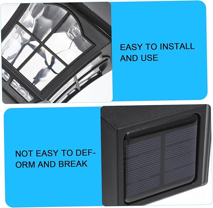 Happyyami 2pcs Solar Motion Lights Outdoor Solar Led Garden Lights for Path Garden Wedding Patio