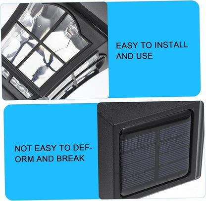Happyyami 2pcs Solar Motion Lights Outdoor Solar Led Garden Lights for Path Garden Wedding Patio